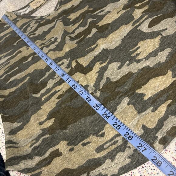 Chaser Women’s 100% Linen Cut Out Back Camo Print Country Large - Picture 7 of 7